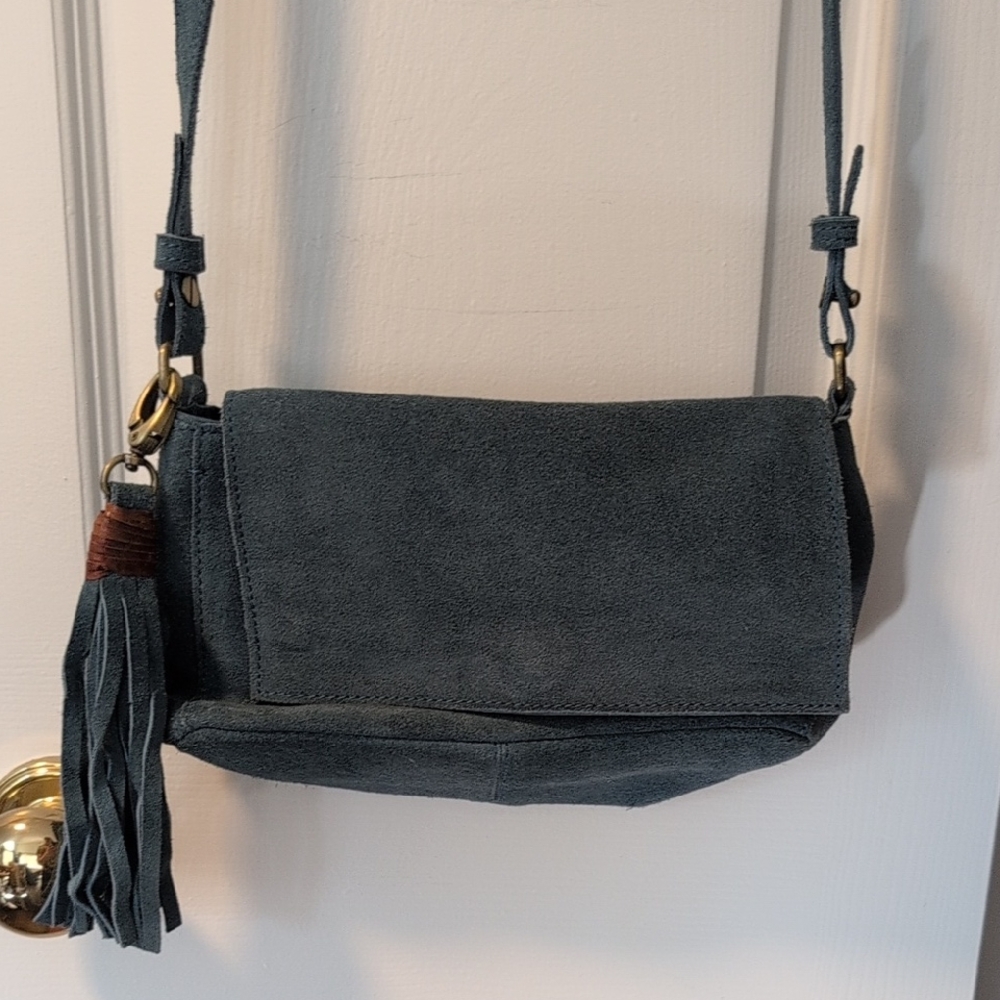 Joyn Suede Crossbody Purse